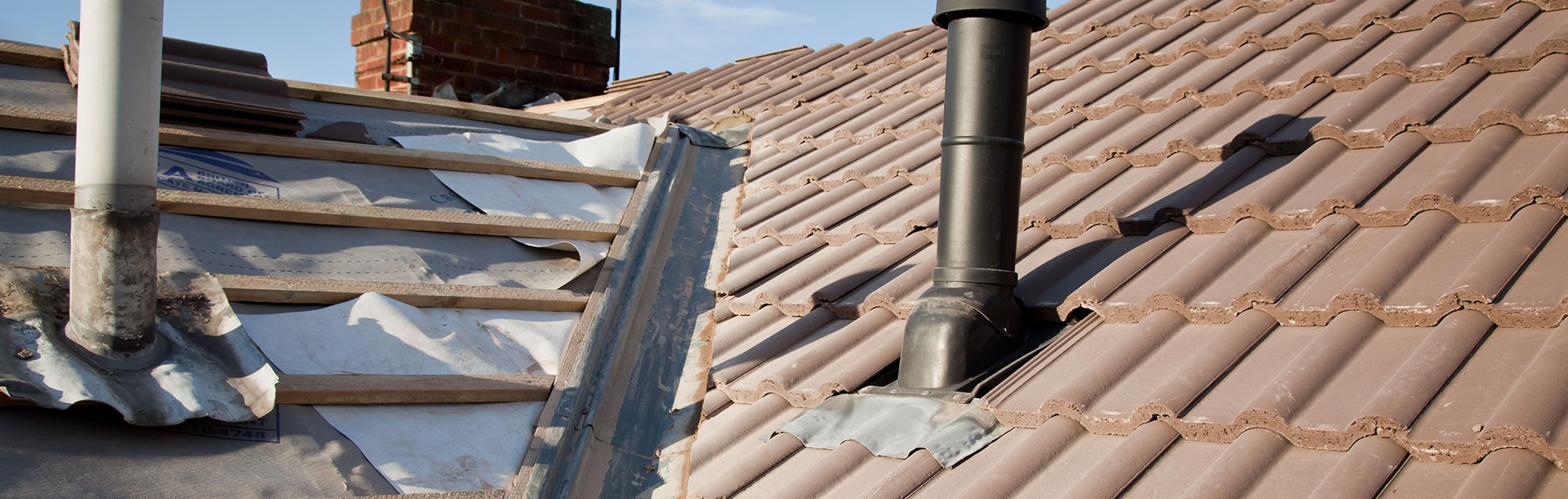 Tiles on a roof